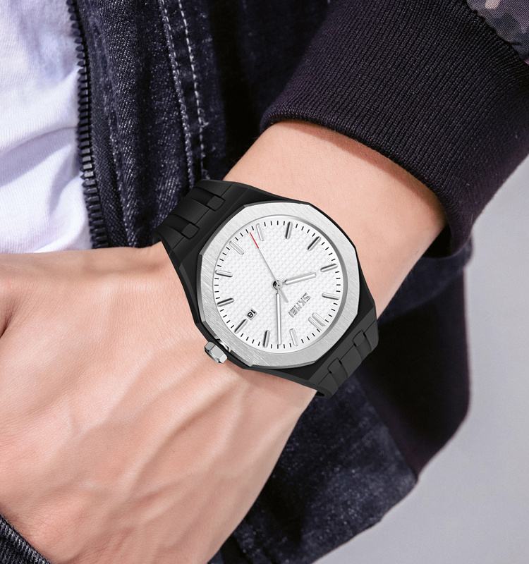 large Годинник чоловічий Skmei 9299BKWT Black-White 1