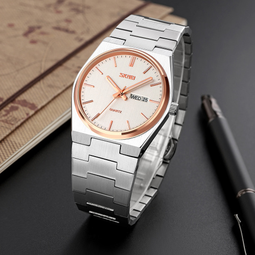 Часы мужские Skmei 9288SIRGSI Silver-Rose Gold-Silver-2