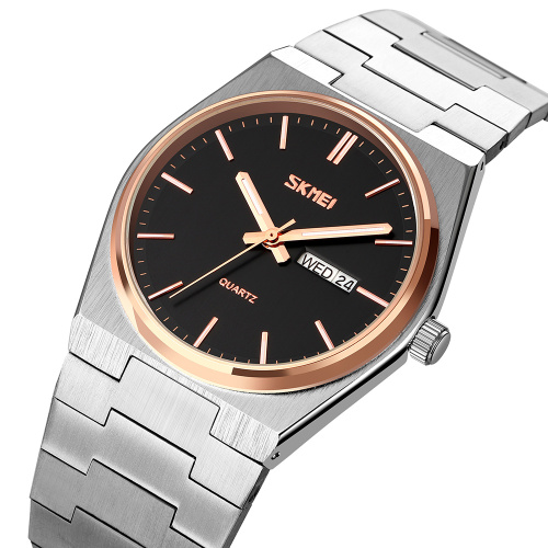 Годинник чоловічий Skmei 9288SIRGBK Silver-Rose Gold-Black-0