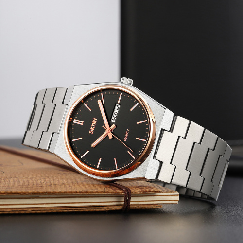Годинник чоловічий Skmei 9288SIRGBK Silver-Rose Gold-Black-2