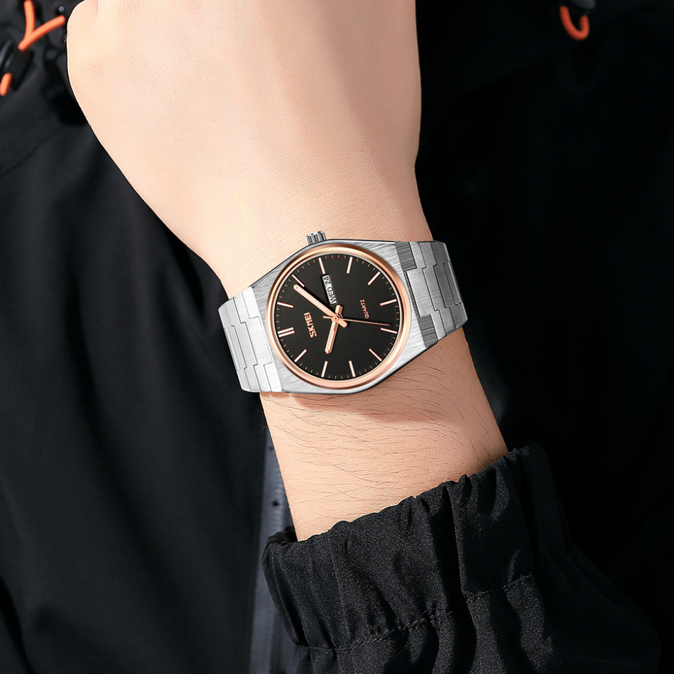 large Годинник чоловічий Skmei 9288SIRGBK Silver-Rose Gold-Black 1