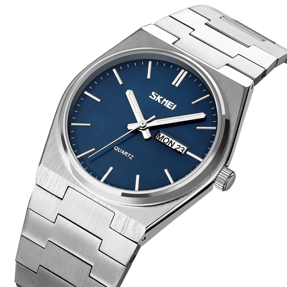 large Часы мужские Skmei 9288SIBU Silver-Blue 0