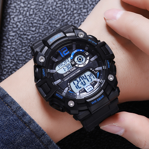 Часы мужские Skmei 2018BUWT Blue-White-1
