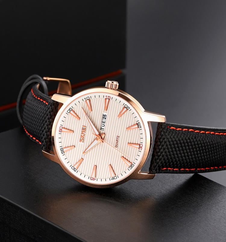 large Часы мужские Skmei 9303RGSI Rose Gold-Silver 2