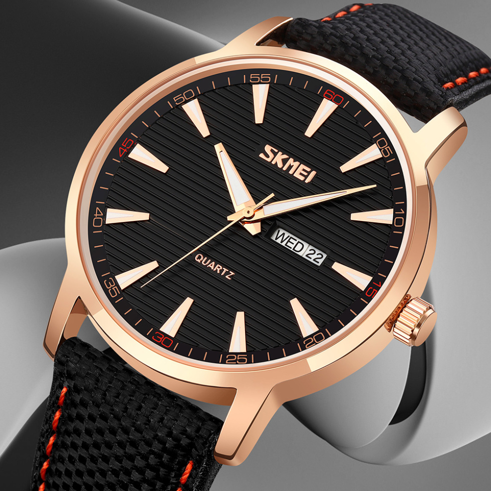 large Годинник чоловічий Skmei 9303RGBK Rose Gold-Black 2