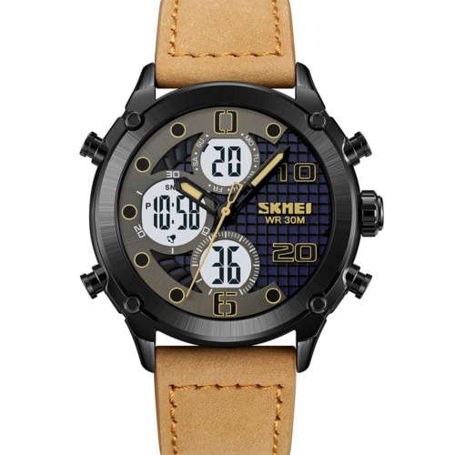 Часы мужские Skmei 1975LLTBNWT Light Brown-White Leather.