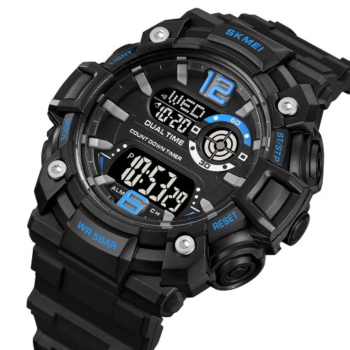 Часы мужские Skmei 2018BUBK Blue-Black-0