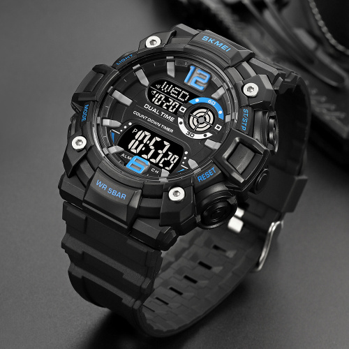 Часы мужские Skmei 2018BUBK Blue-Black-2