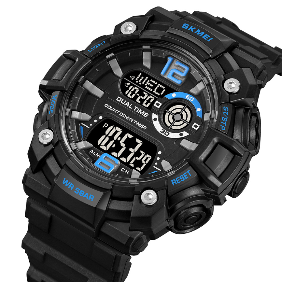 large Часы мужские Skmei 2018BUBK Blue-Black 0