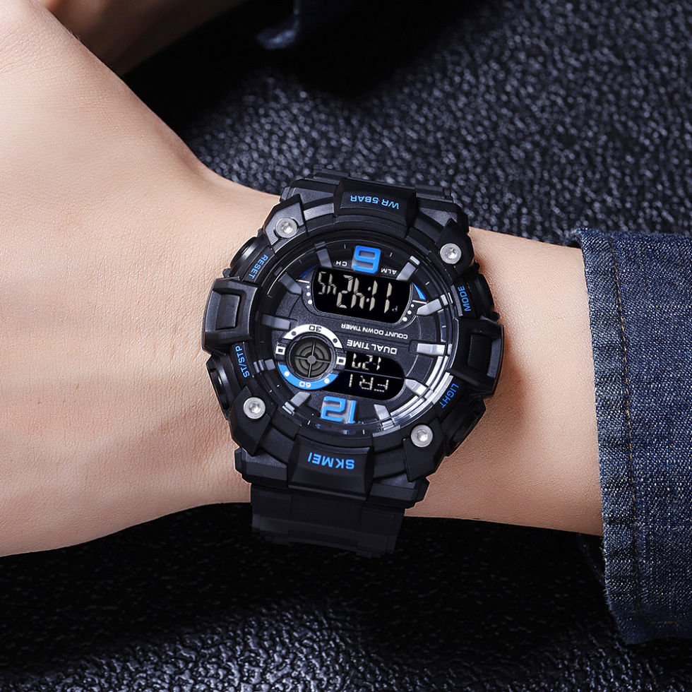 large Часы мужские Skmei 2018BUBK Blue-Black 1