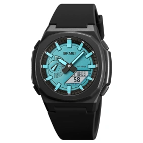  Skmei 2091 Blask-Lignt Blue-White