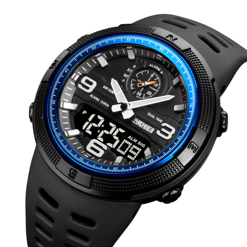 Годинник чоловічий Skmei 1655BUBK Black-Blue-0