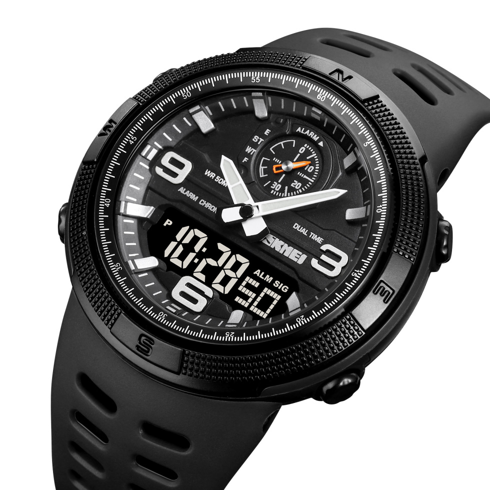 large Часы мужские Skmei 1655BKBK Black 0