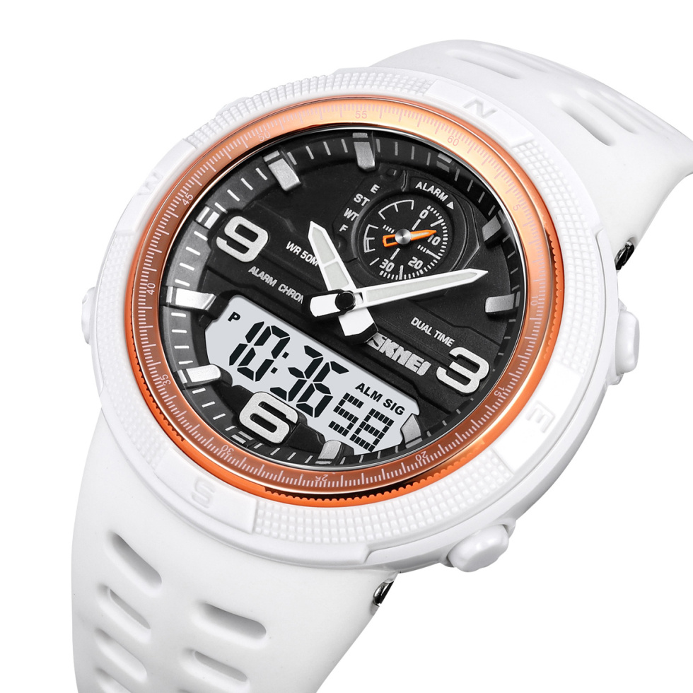 large Часы мужские Skmei 1655WTWT White 0
