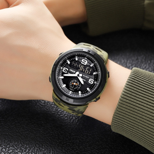 Годинник чоловічий Skmei 1655CMGNBK Camo Green-Black-1