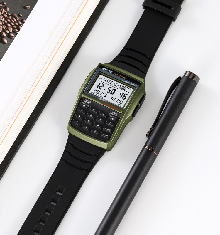 large Годинник чоловічий Skmei 2255AG Army Green 1