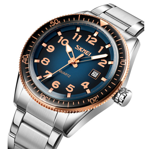 Часы мужские Skmei 9232SRGBU Rose Gold-Blue-0