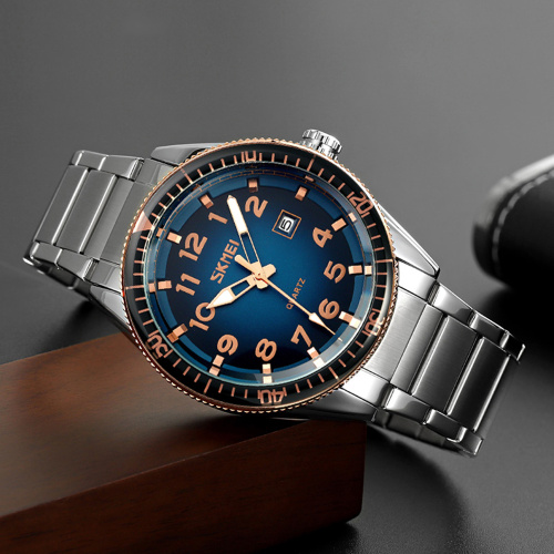 Часы мужские Skmei 9232SRGBU Rose Gold-Blue-2