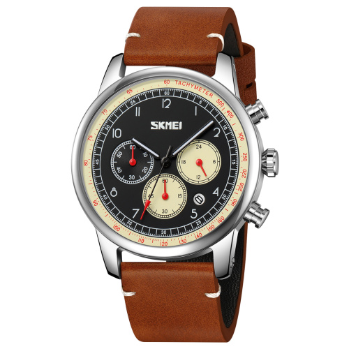 Годинник чоловічий Skmei 9318BEBN Beige-Brown