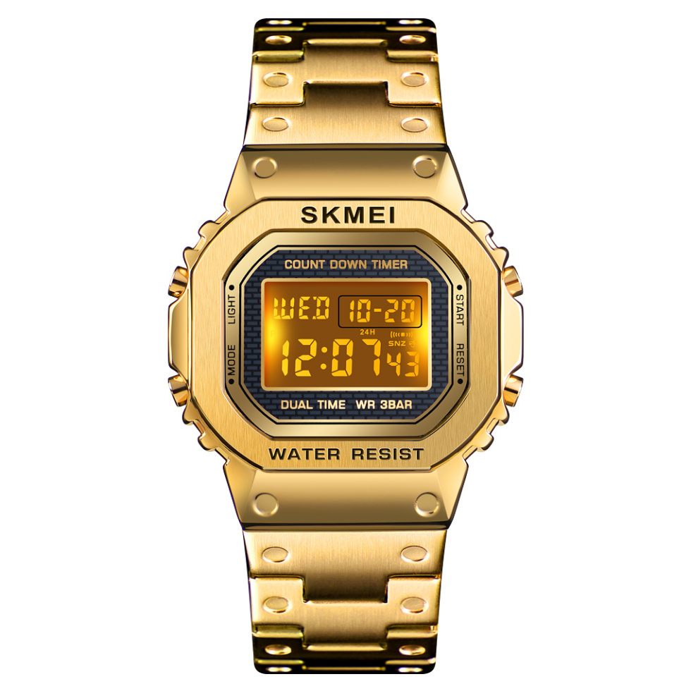 large Годинник чоловічий Skmei 1456GD Gold 0