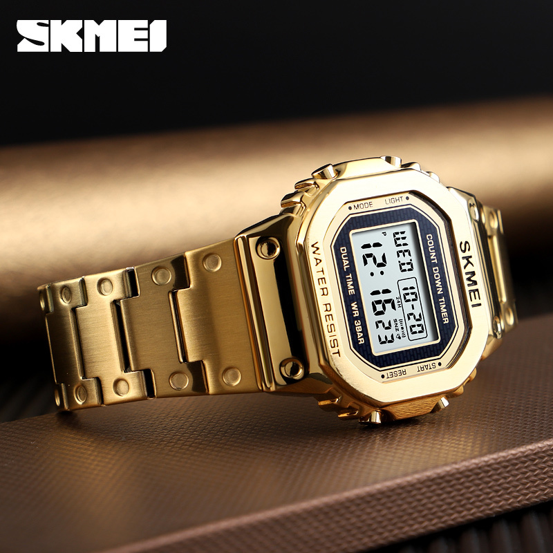 large Годинник чоловічий Skmei 1456GD Gold 2
