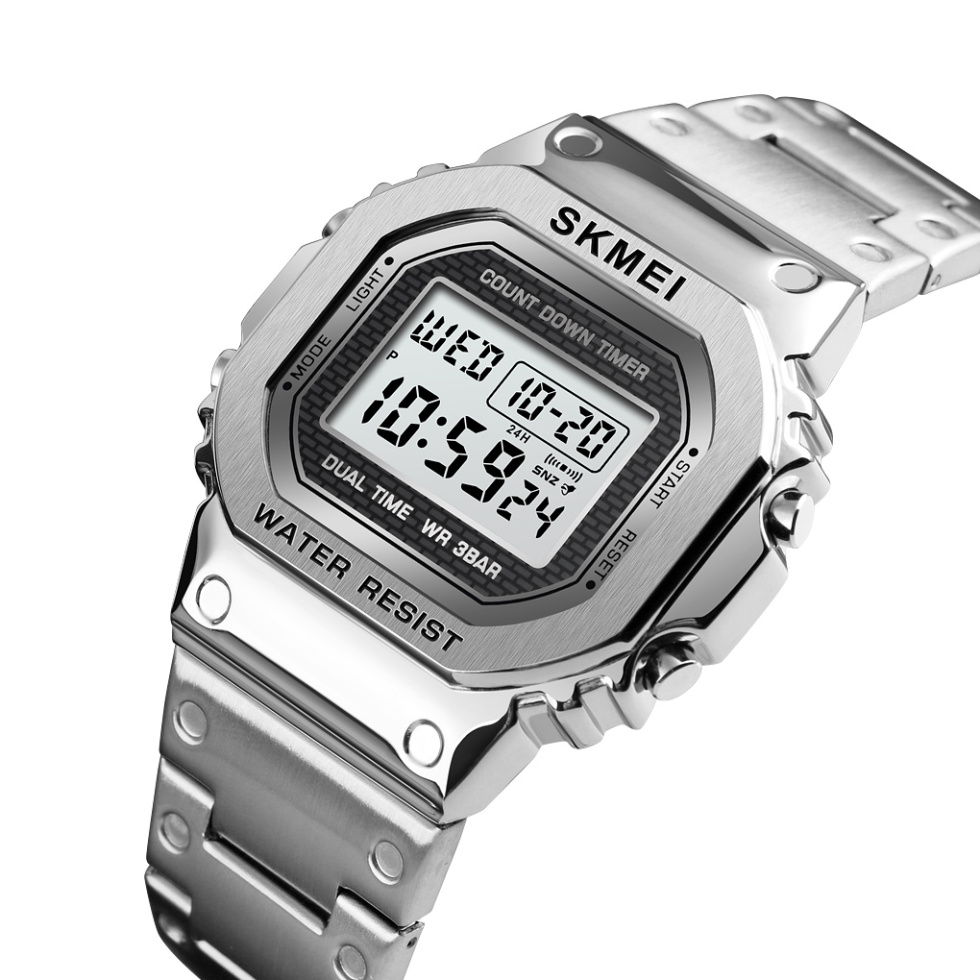 large Часы мужские Skmei 1456SI Silver 1
