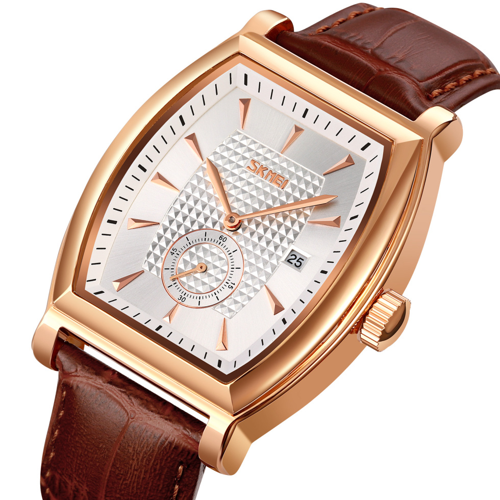 large Часы мужские Skmei 9306RGSI Rose Gold-Silver 0