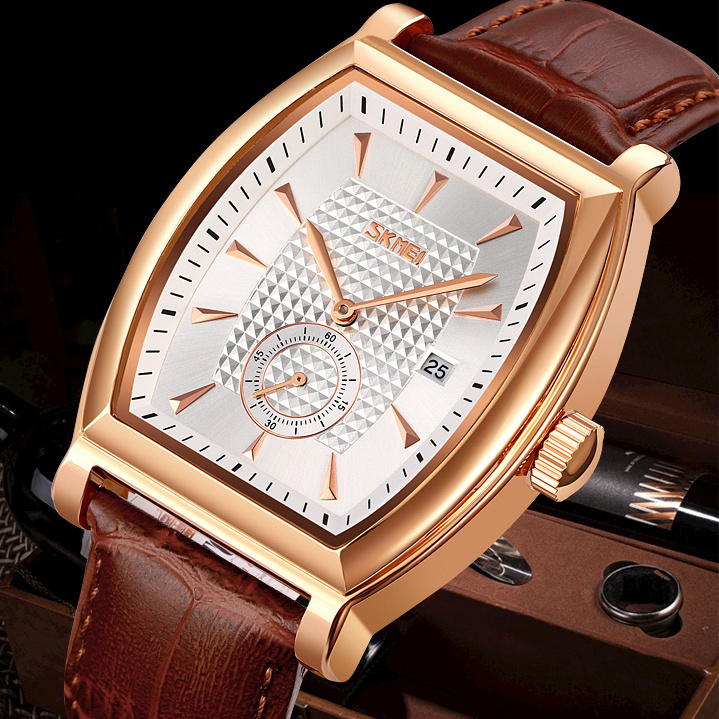 large Часы мужские Skmei 9306RGSI Rose Gold-Silver 3