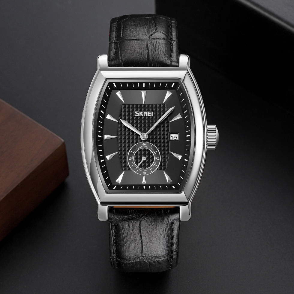 large Часы мужские Skmei 9306SIBK Silver-Black 1
