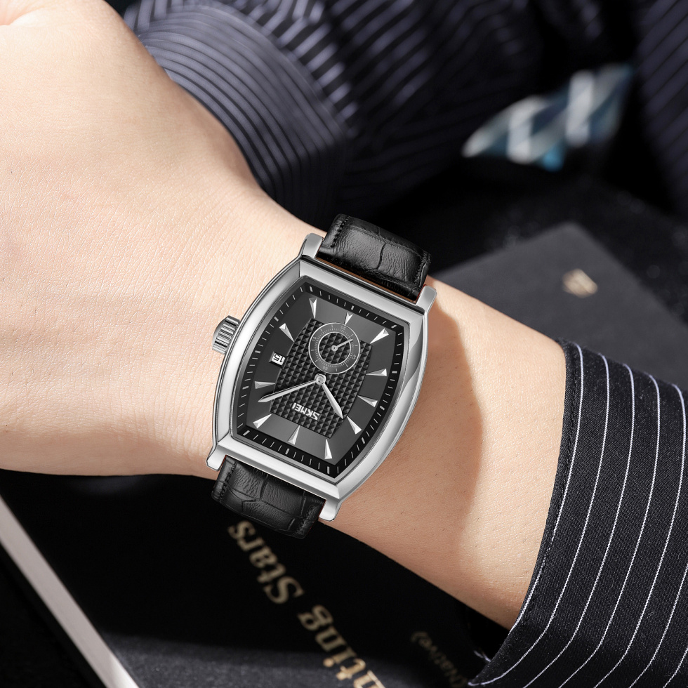 large Часы мужские Skmei 9306SIBK Silver-Black 3