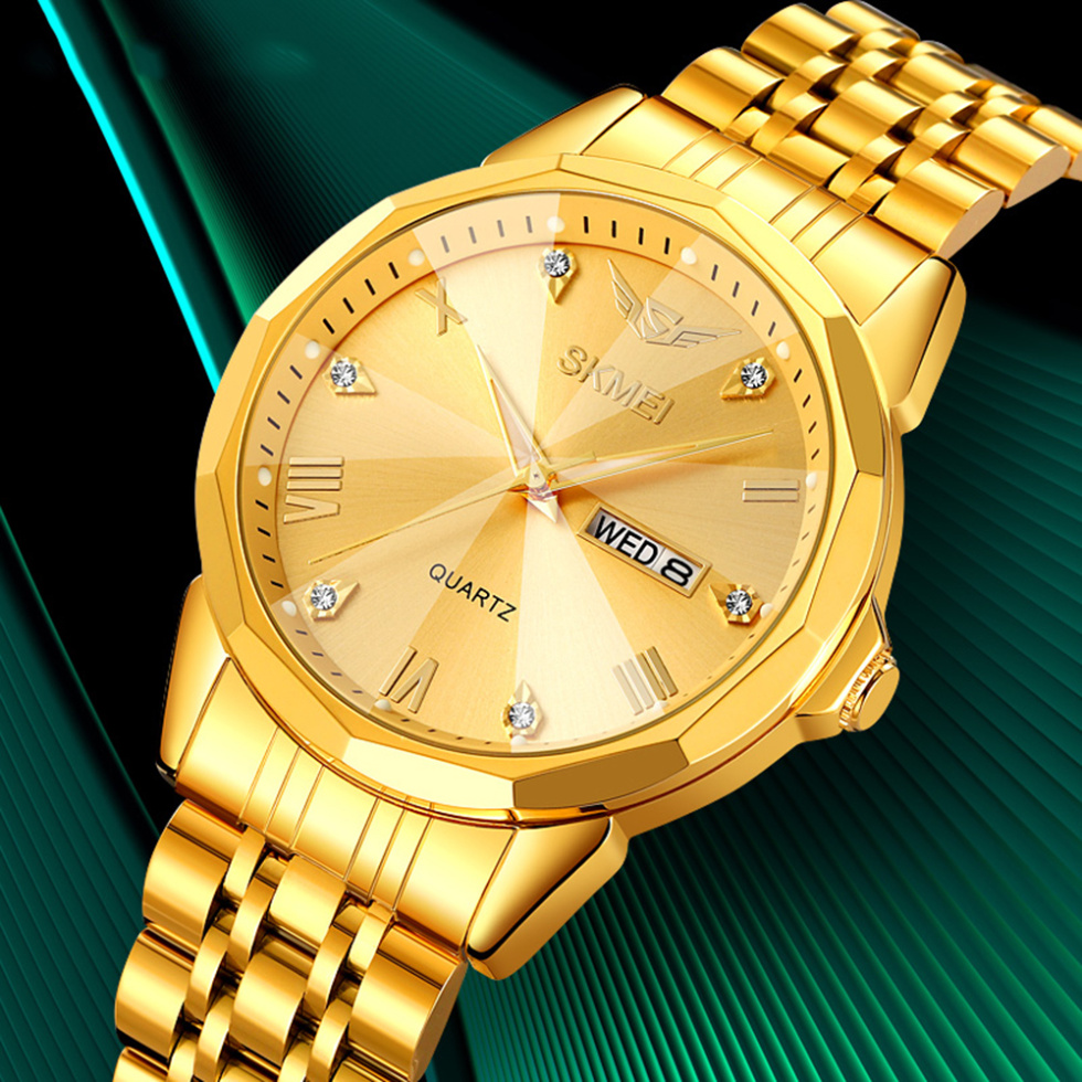 large Часы мужские Skmei 2291GDGD Gold-Gold 3