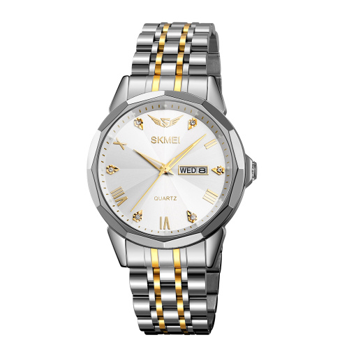 Часы мужские Skmei 2291TGDWT Silver-Gold-White