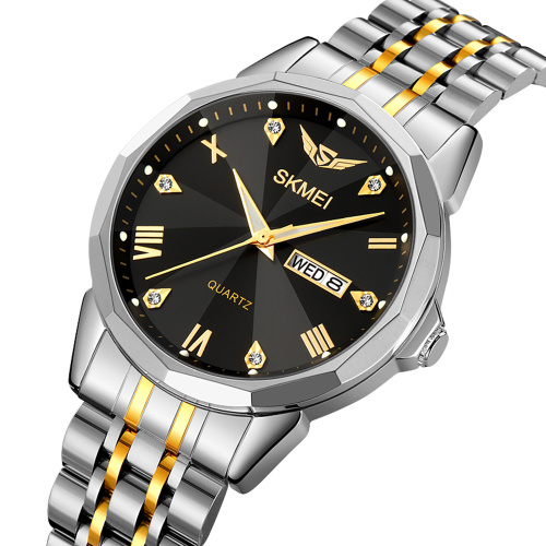 Часы мужские Skmei 2291TGDBK Silver-Gold-Black-0