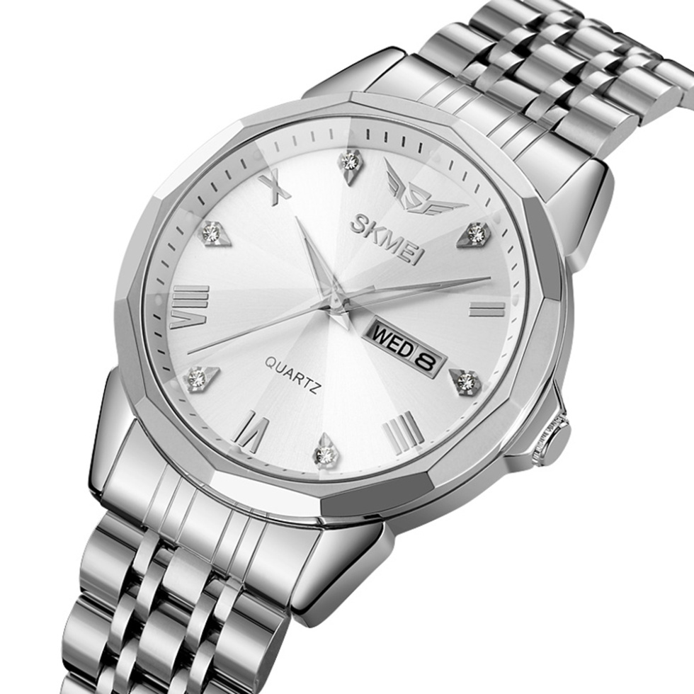 large Часы мужские Skmei 2291SIWT Silver-White 0