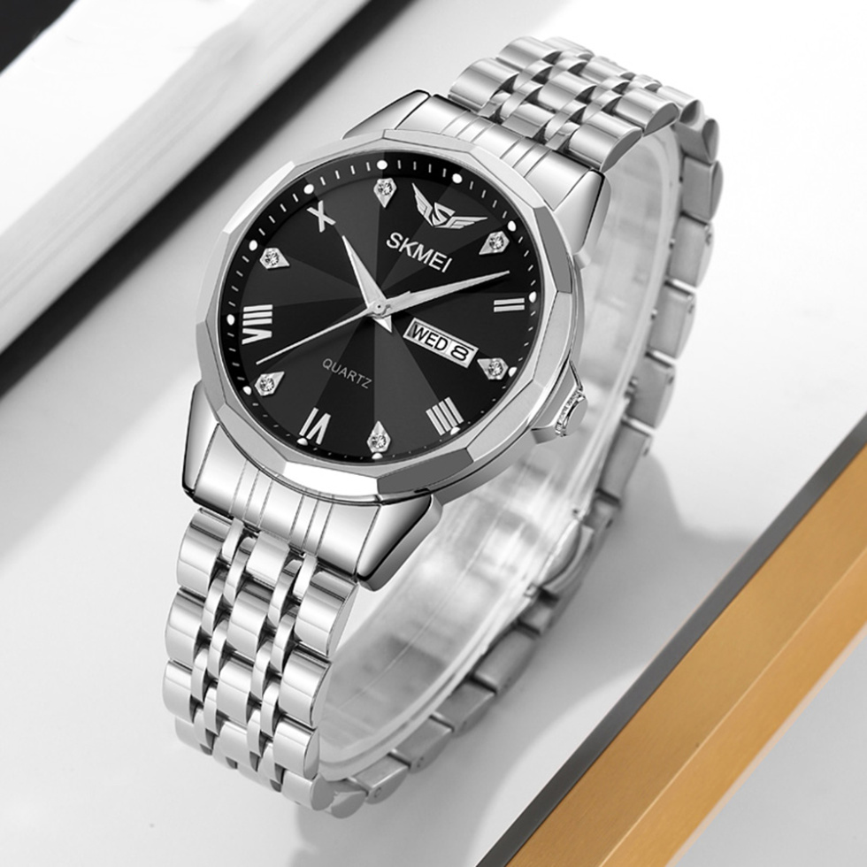 large Годинник чоловічий Skmei 2291SIBK Silver-Black 2