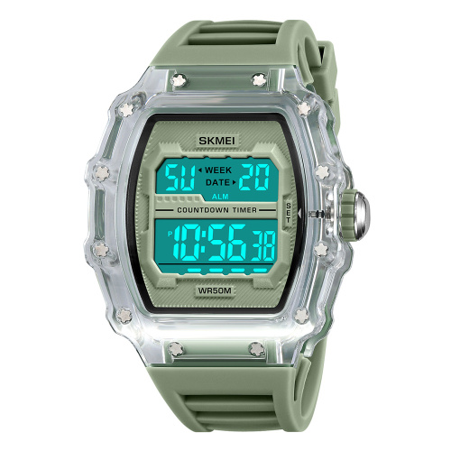 Часы мужские Skmei 2296WTGN White-Green-0