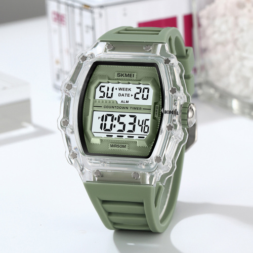 Часы мужские Skmei 2296WTGN White-Green-3