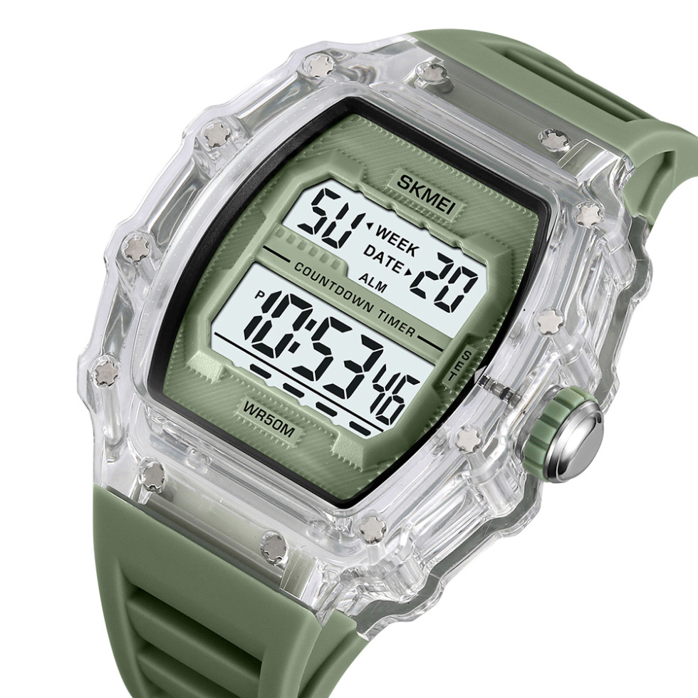 large Часы мужские Skmei 2296WTGN White-Green 1