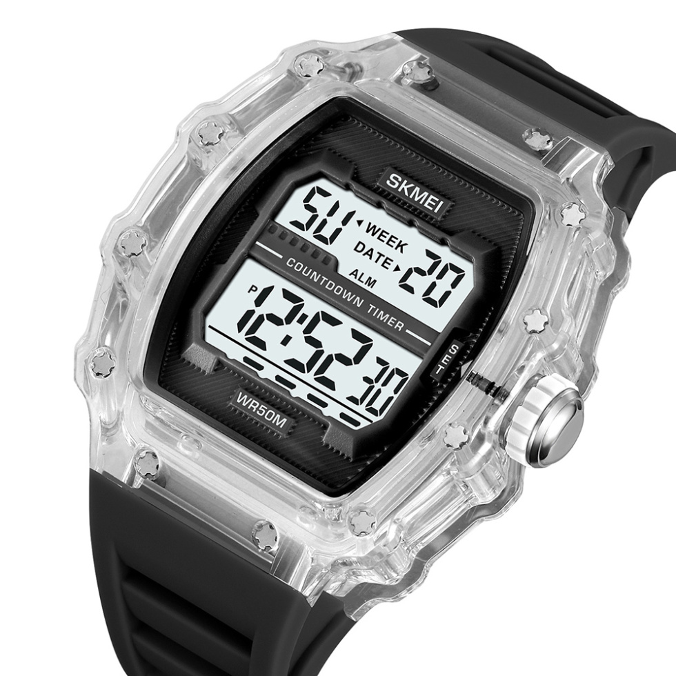 large Часы мужские Skmei 2296WTBK White-Black 1