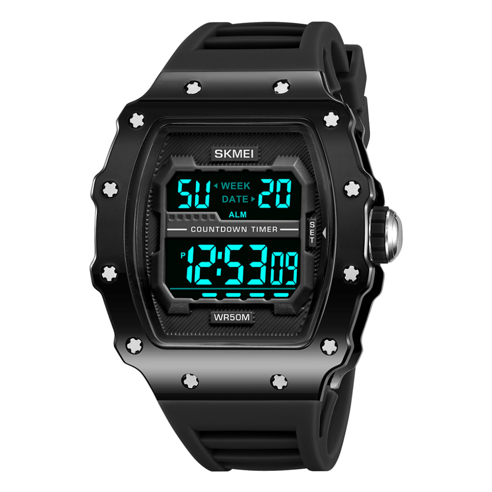 large Часы мужские Skmei 2296BTBKBK Bright Black 0