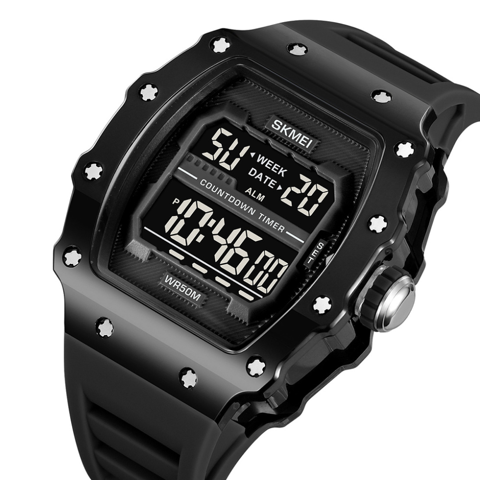 large Часы мужские Skmei 2296BTBKBK Bright Black 1