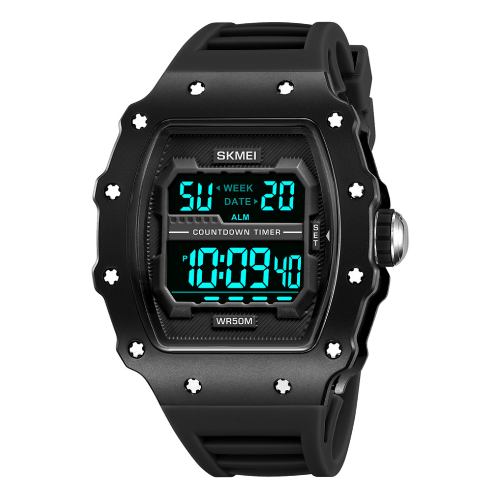 large Часы мужские Skmei 2296MTBKBK Matte Black 0