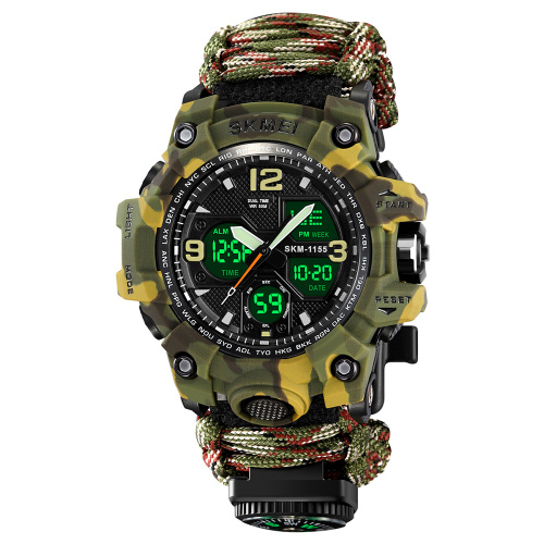 Годинник чоловічий Skmei 1155BNCMAG Camo Green-0