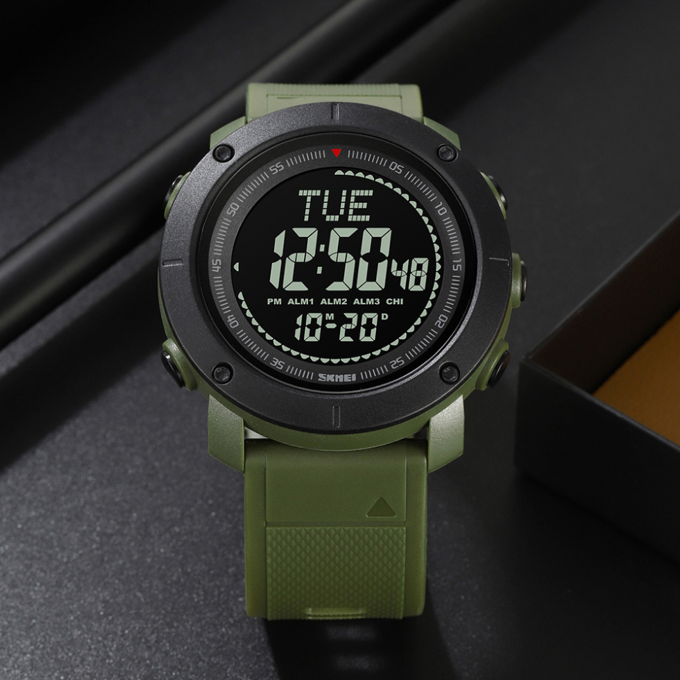 large Годинник чоловічий Skmei 2095AG Army Green 4