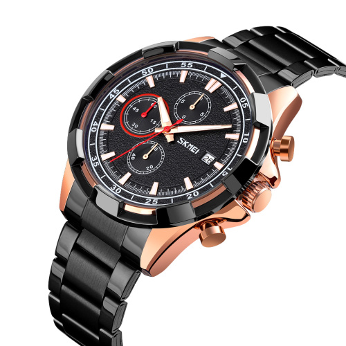 Часы мужские Skmei 9192RGBK Rose Gold-Black-0