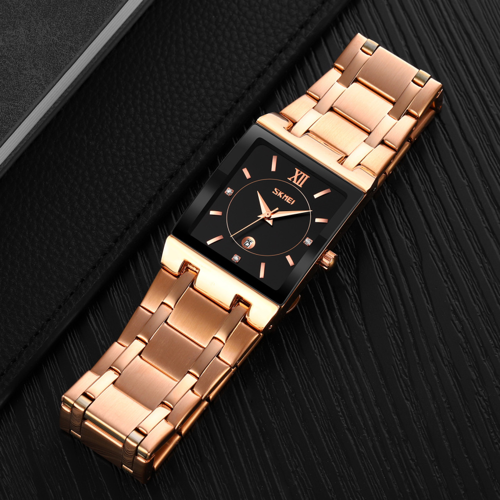 large Годинник чоловічий Skmei 9263RGBK Rose Gold-Black 2