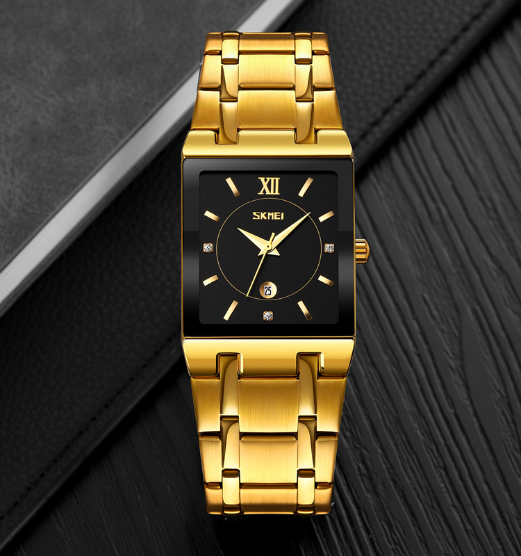 large Годинник чоловічий Skmei 9263GDBK Gold-Black 1
