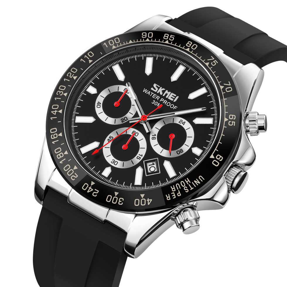 large Часы мужские Skmei 9275SIBK Silver-Black 0