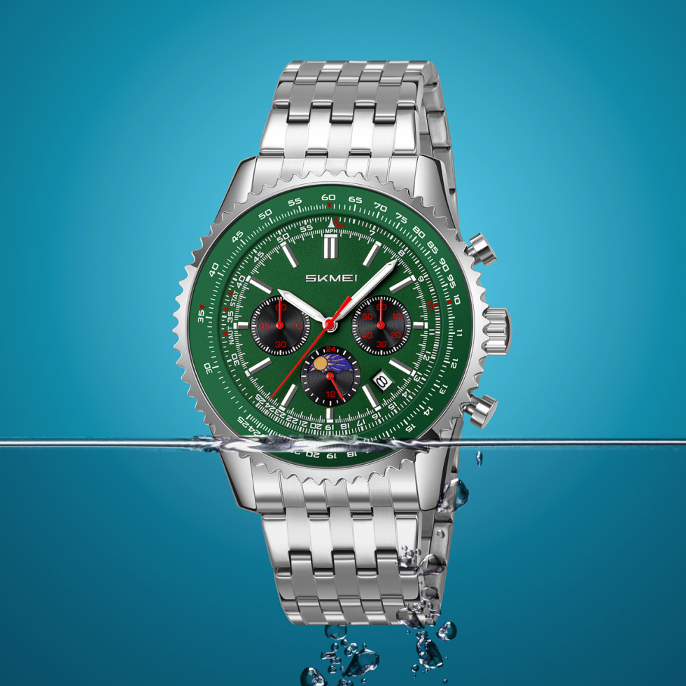 large Часы мужские Skmei 9348GN Green 2
