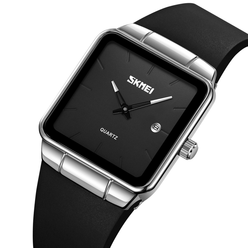large Годинник чоловічий Skmei 2173SIBK Silver-Black 0